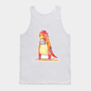 Cute Dino Mother & Baby Egg Tank Top